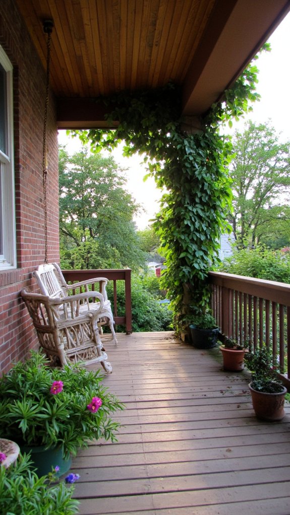 porch swing for relaxation