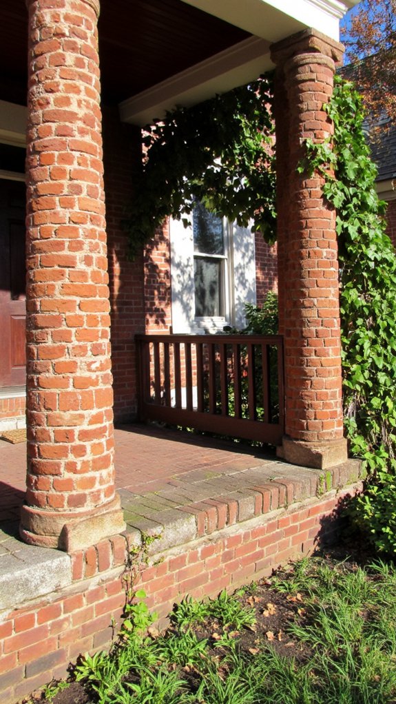 red brick architectural features