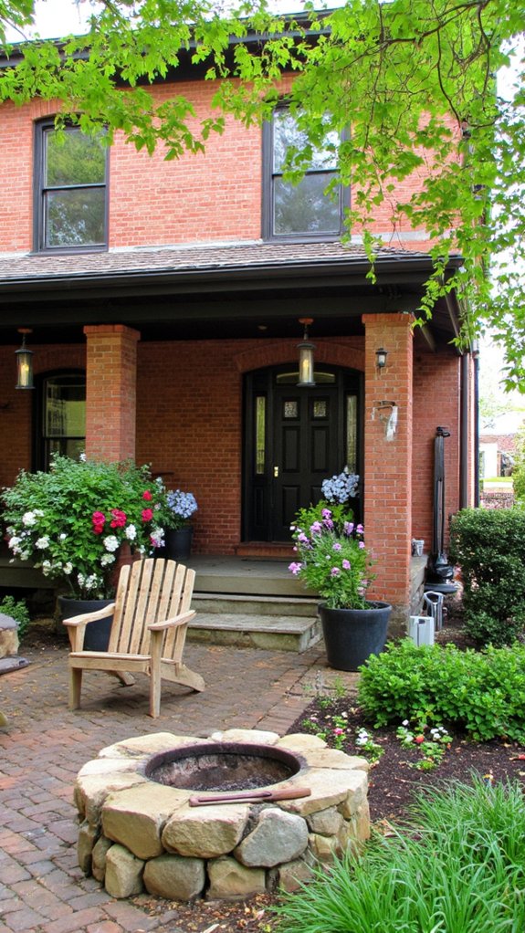 red brick outdoor ambiance