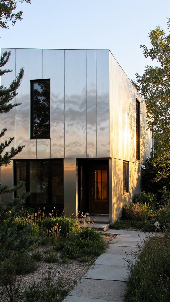 reflective metal surfaces elegance