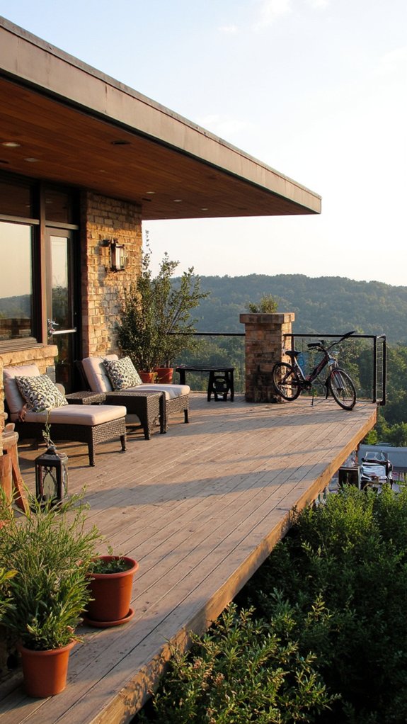 rooftop decks with views