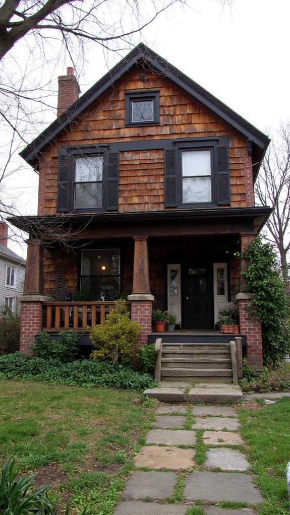 rustic charm with contrast