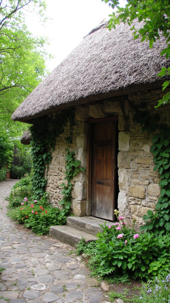 rustic doors enhance charm