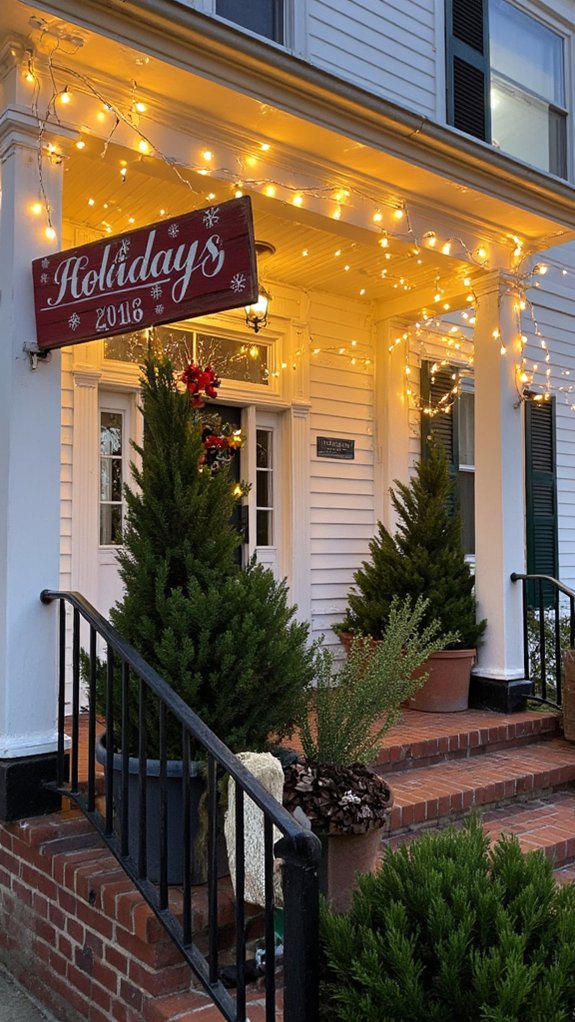 rustic holiday signage charm