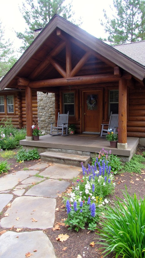 rustic log cabin charm