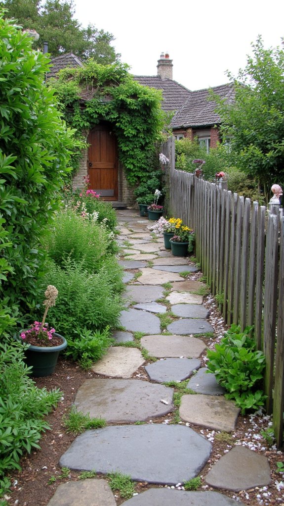 rustic natural stone pathways