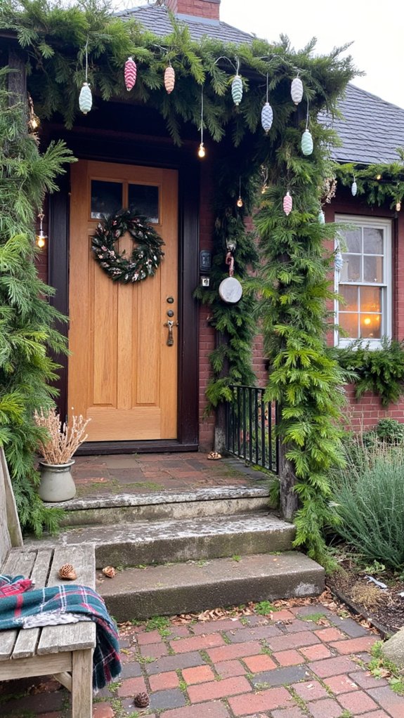 rustic pinecone holiday ornaments