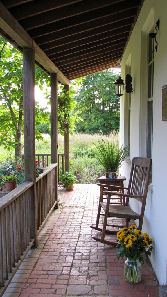 rustic porch retreat vibe