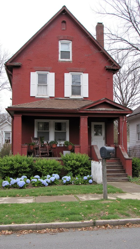 rustic red traditional charm
