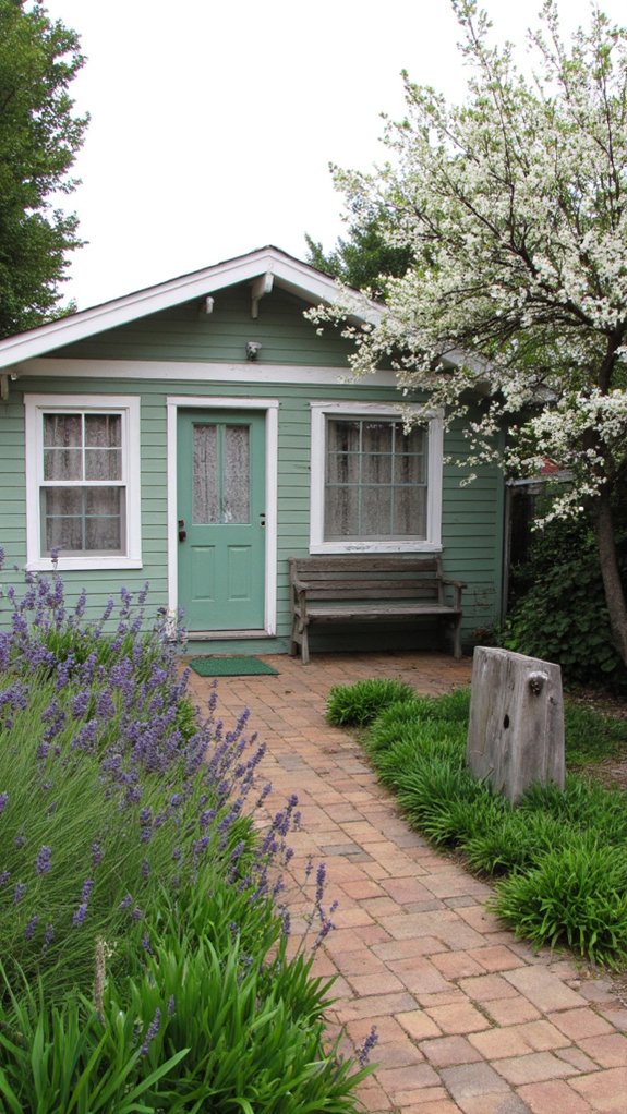 sage green cottage charm