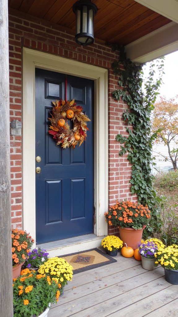 seasonal cozy front wreaths