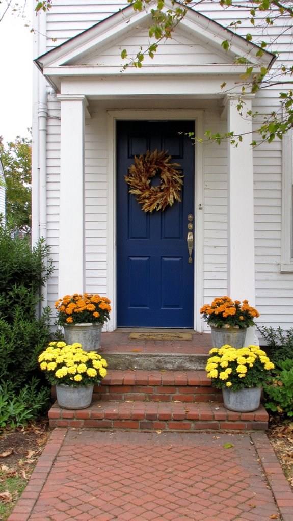 seasonal decor for colonial doors