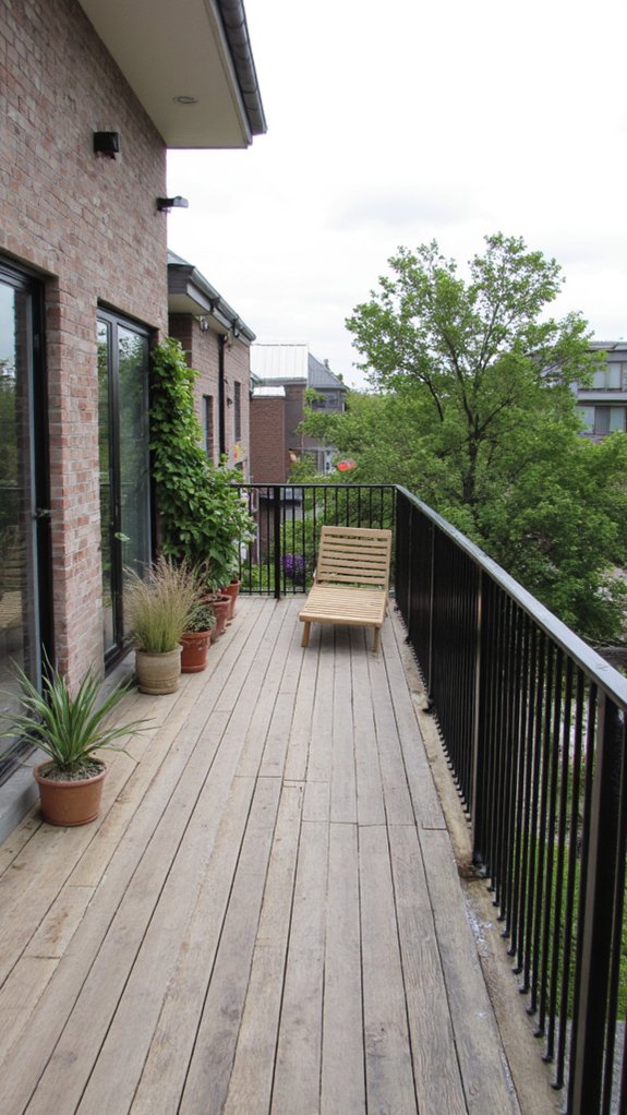 serene minimalist balcony retreat