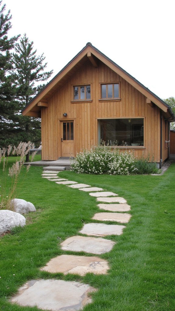 serene minimalist landscape design