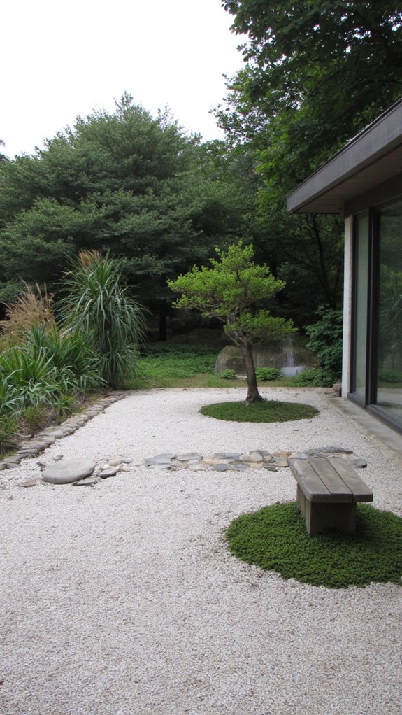 serene minimalist outdoor retreat