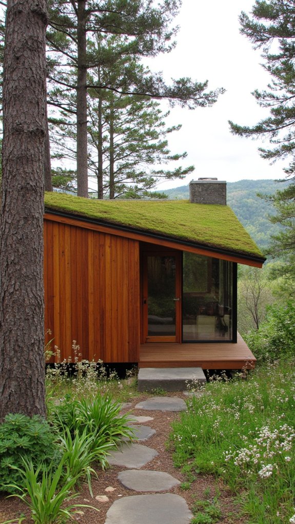 serene modern wood retreat