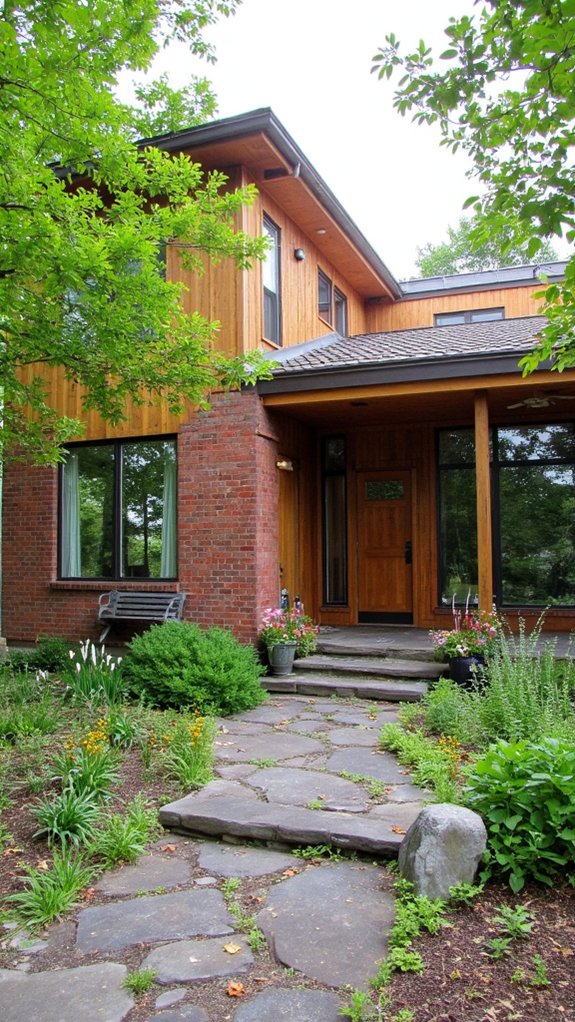 serene natural home designs