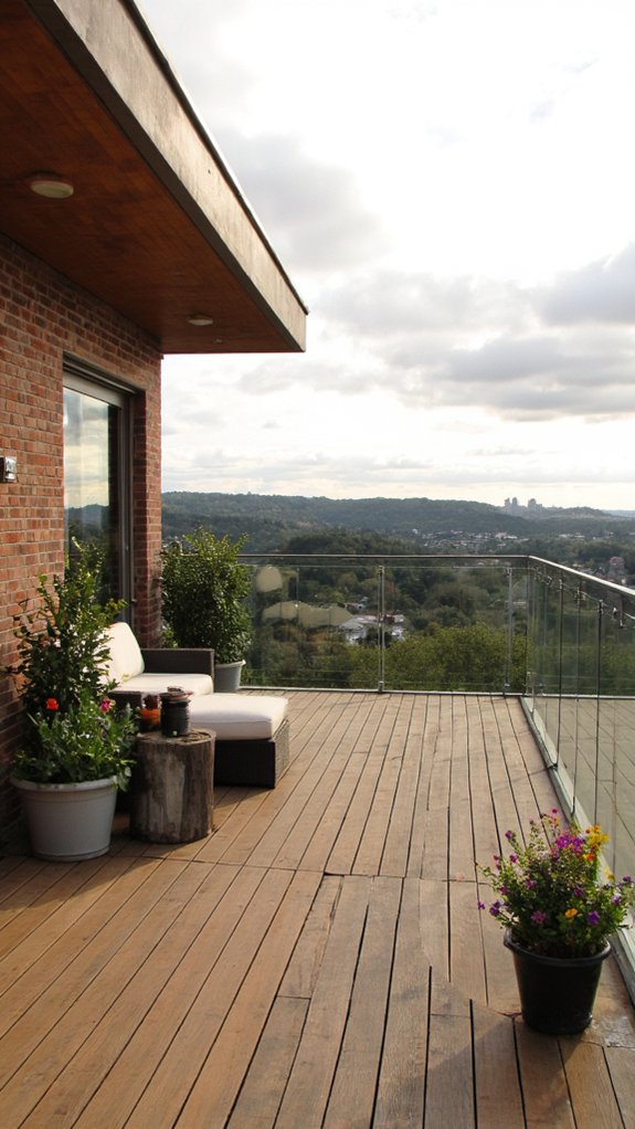 serene rooftop terrace escape