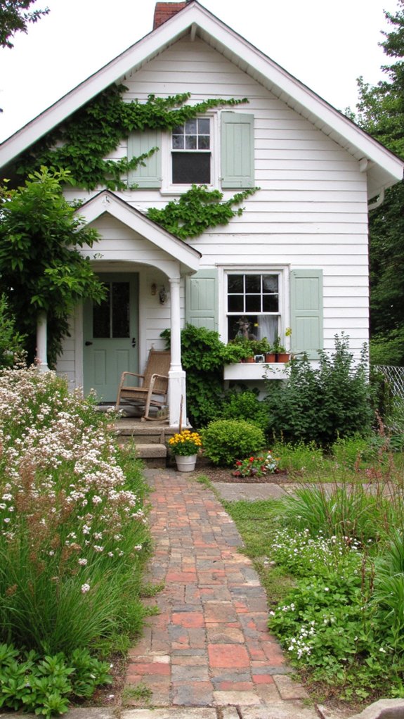 serene white cottage retreat