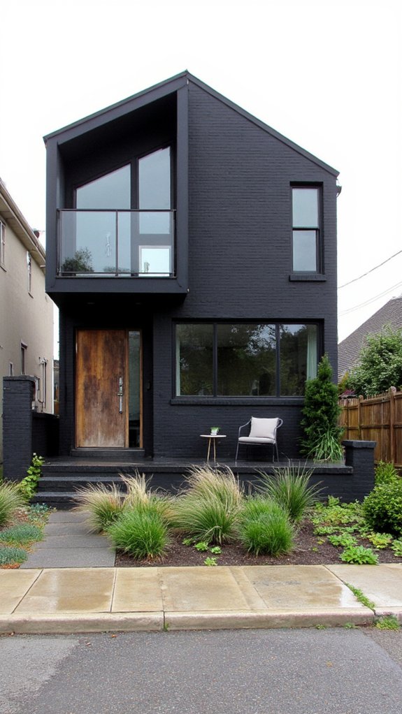 sleek charcoal modern elegance