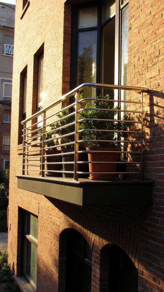 sleek durable elegant railings