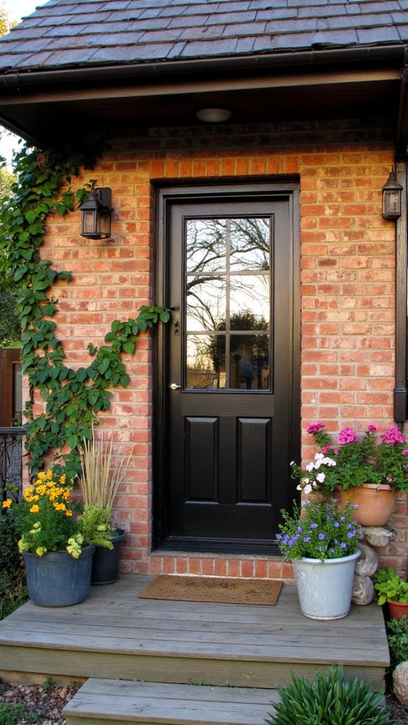 sleek inviting glass entrance