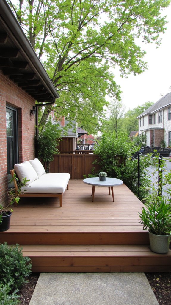 sleek minimalist deck design