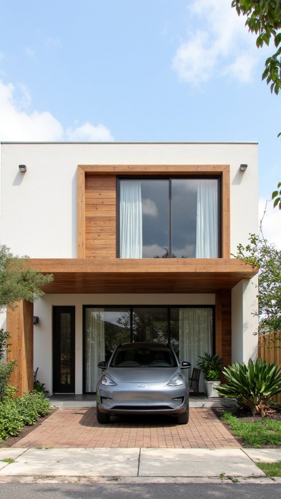 sleek modern carport designs