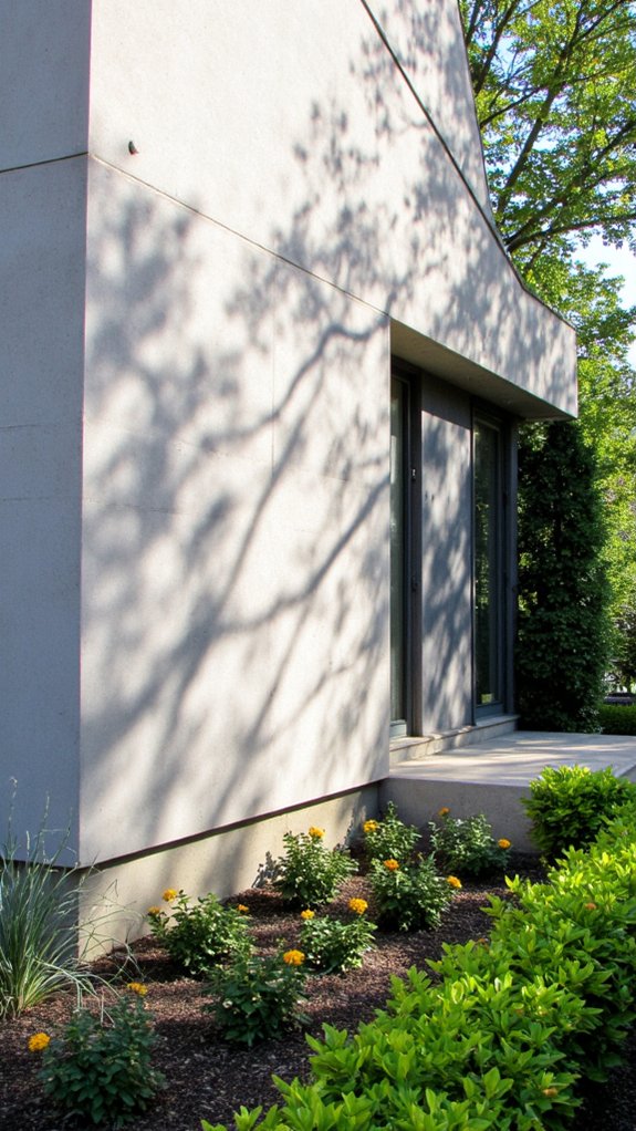 sleek modern concrete aesthetics