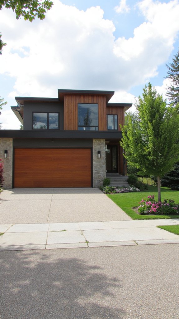 sleek modern customizable garage doors