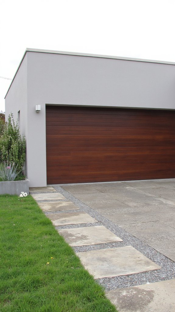 sleek modern garage door designs