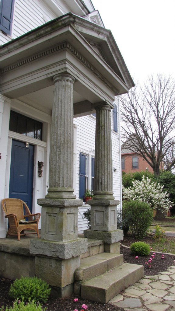 sophisticated decorative stone pillars