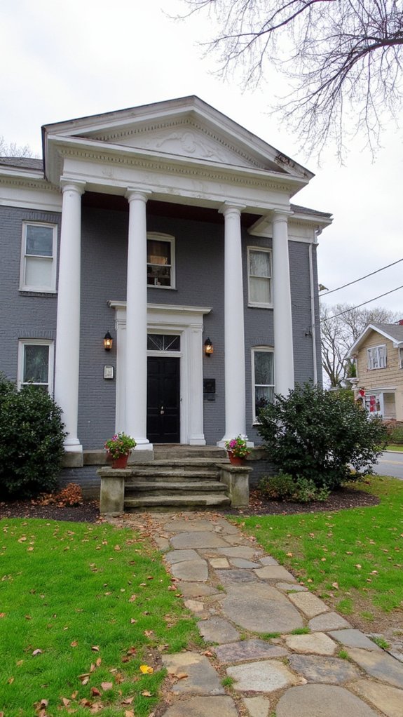 sophisticated gray colonial elegance