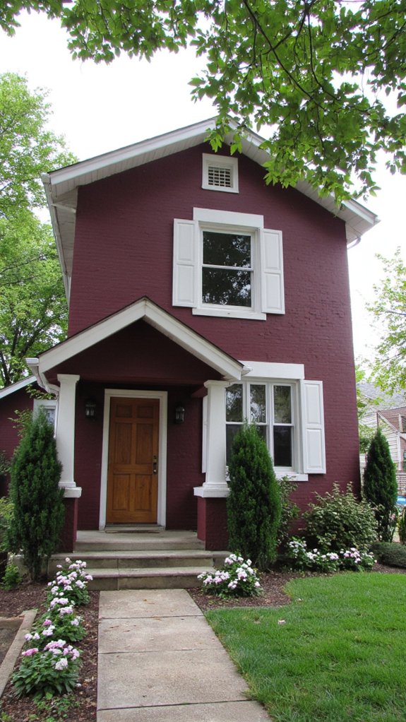 sophisticated smoky plum exterior