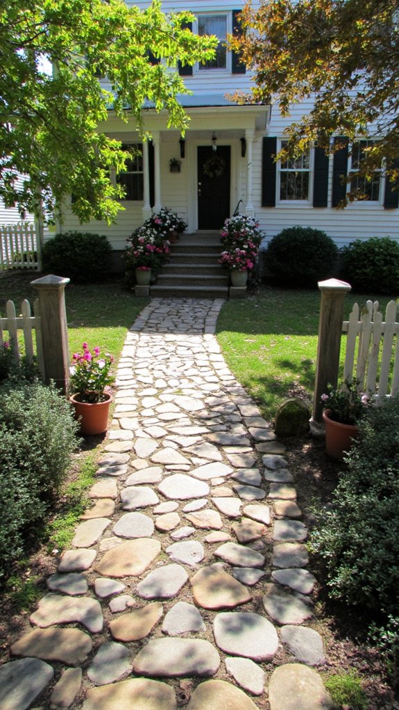 sophisticated stone pathway design