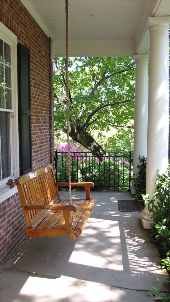 southern porch swing relaxation