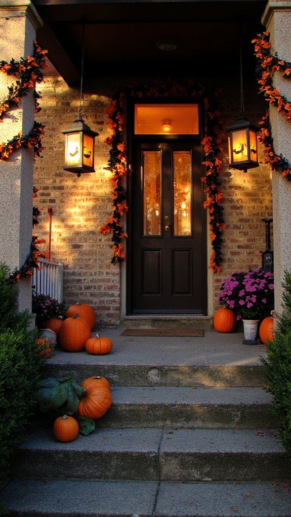 spooky silhouette lantern ambiance