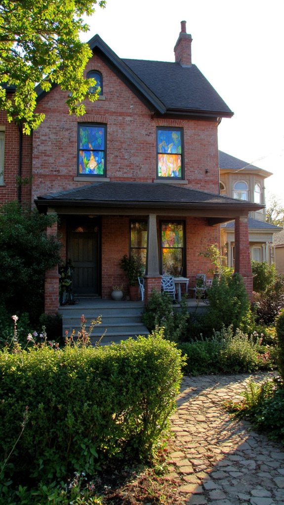 stained glass enhances charm