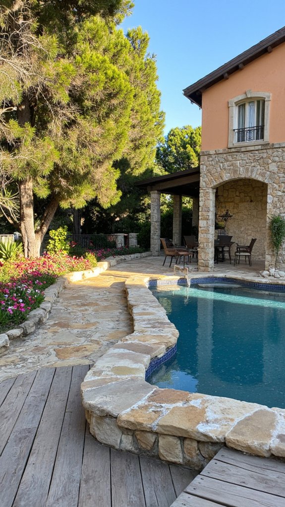 stone pool luxury oasis