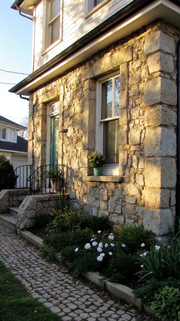 stone surrounds enhance aesthetics