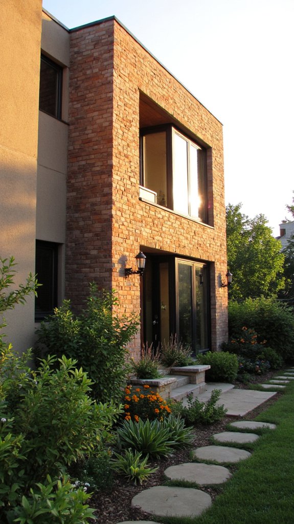 stucco brick design appeal