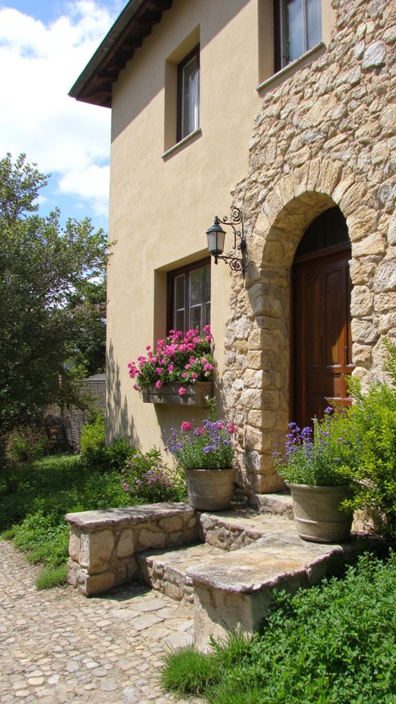 stunning stone and stucco