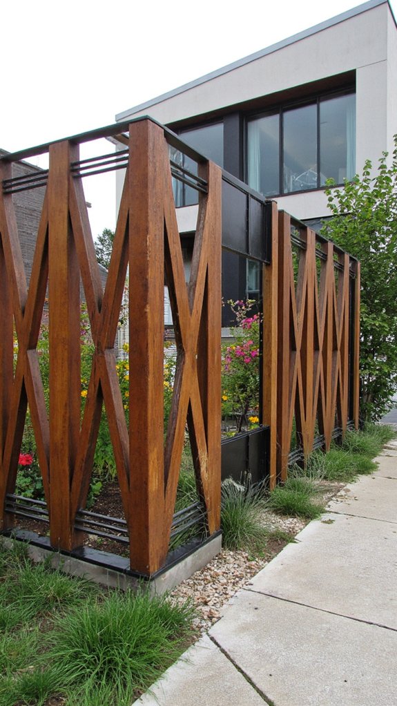 stylish geometric boundary design