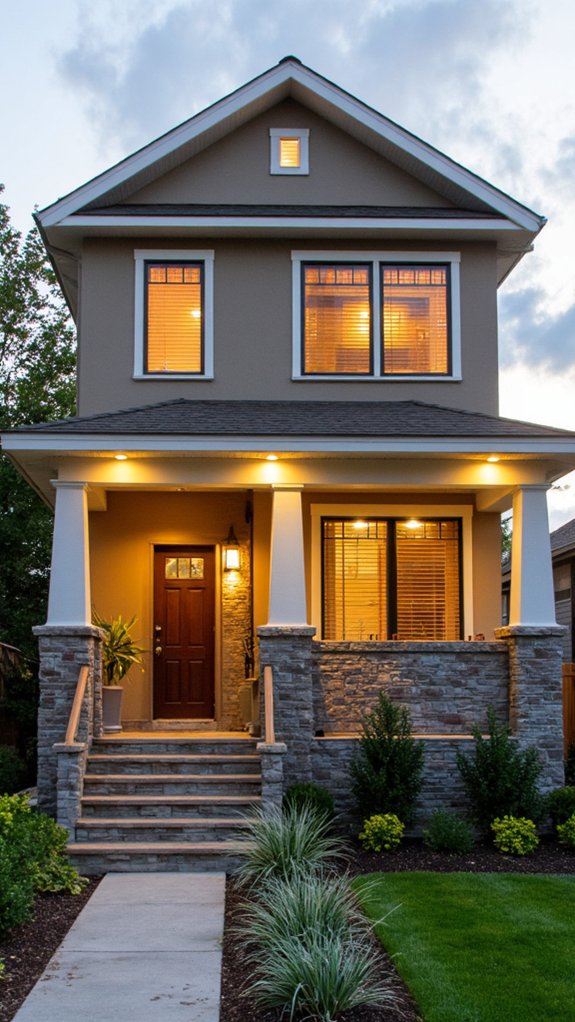 stylish illuminated exterior shutters