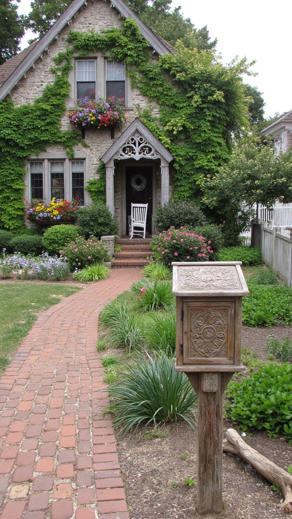 stylish mailbox enhances curb appeal
