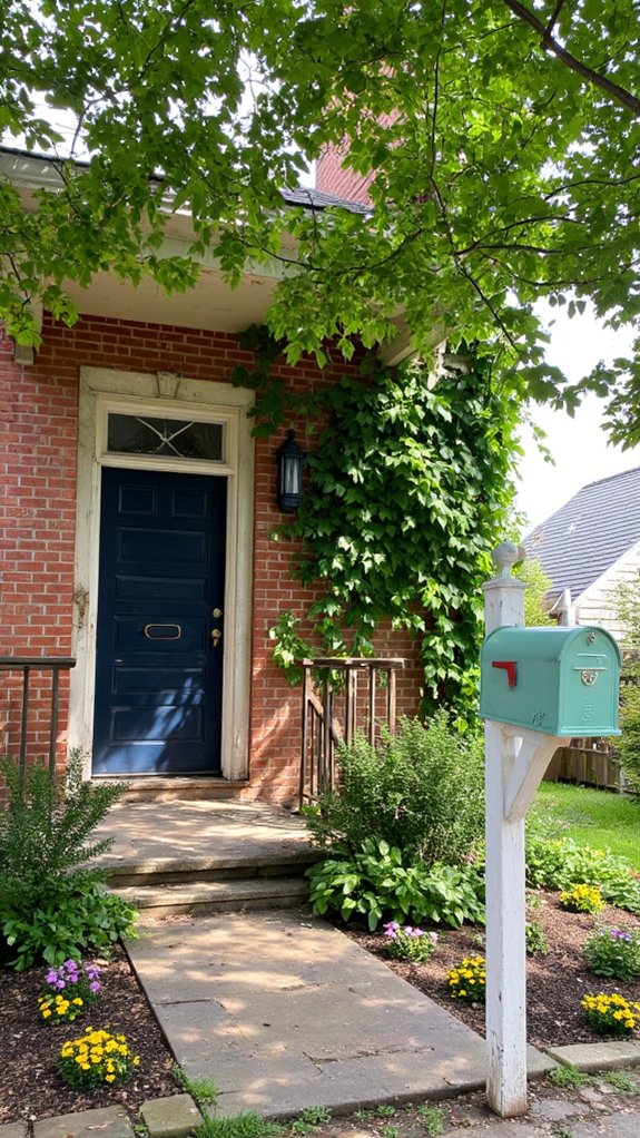 stylish mailbox enhances exterior