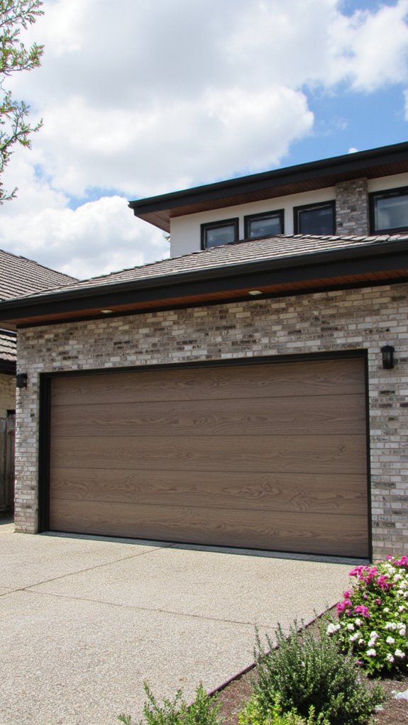 stylish maintenance free garage doors
