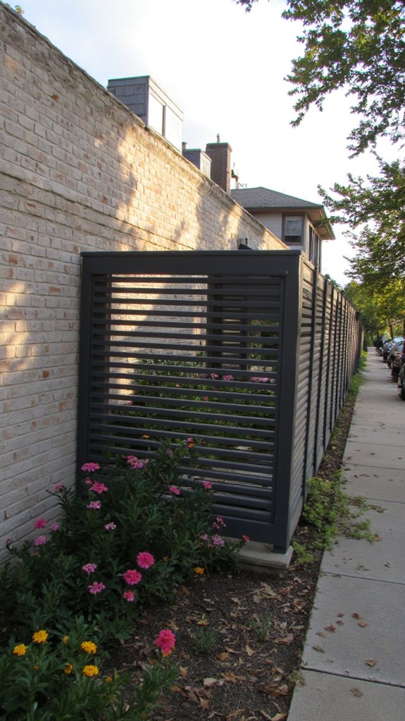 stylish modern privacy fencing