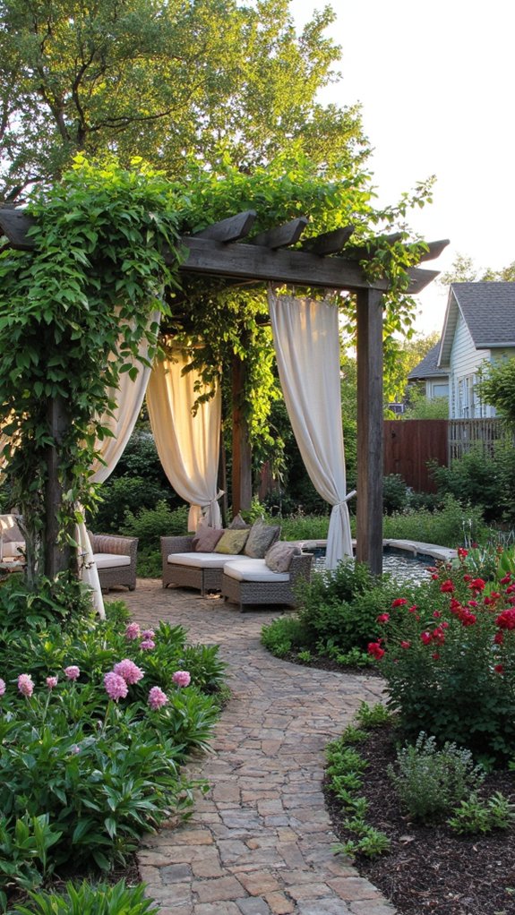 stylish outdoor relaxation space