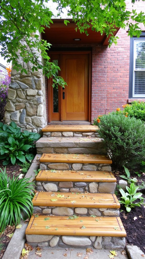 sustainable bamboo home steps
